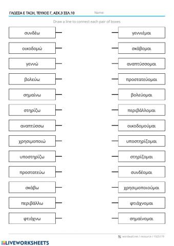 Ενεργητική και Παθητική Φωνή