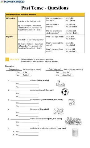 Past Tense - Questions