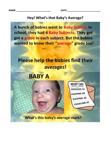 Hey! What's that Baby's Average?