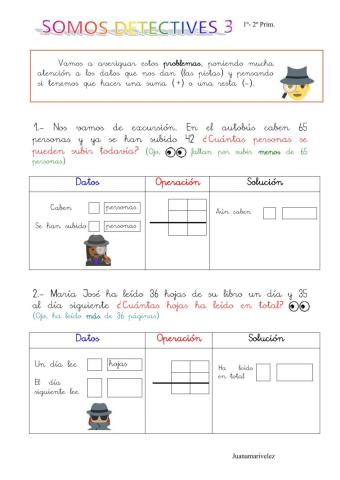 Problemas de sumas y restas