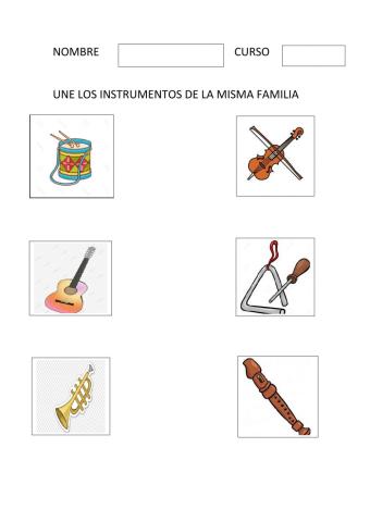 Familias instrumentos