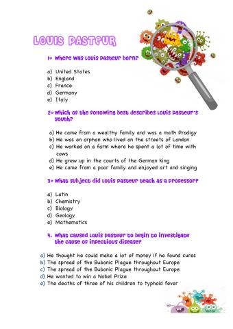 Louis Pasteur Biography