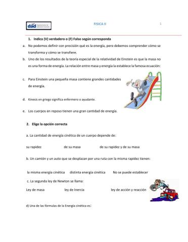 Energía Cinética teoría