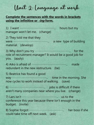 Business Language at work