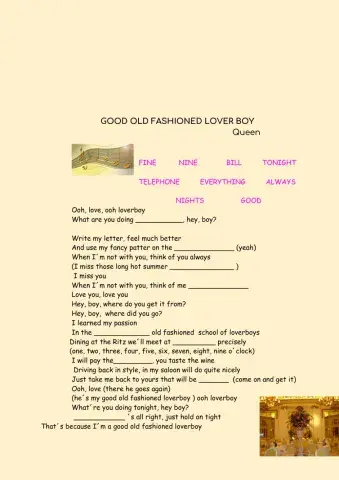 Good Old Fashion Lover Boy - Queen