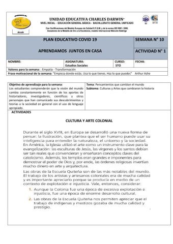 Cultura y Arte Colonial