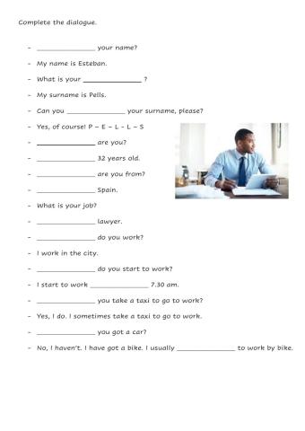 Giving personal information