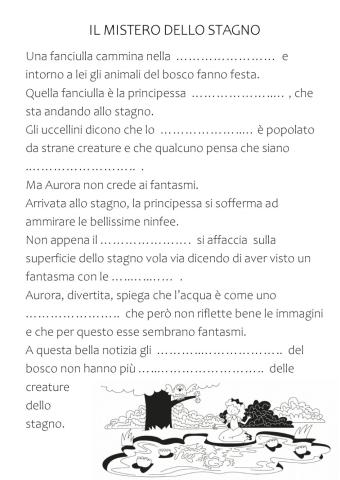 Il mistero dello stagno - Completare