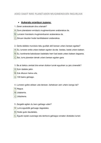 Lurraren mugimenduak