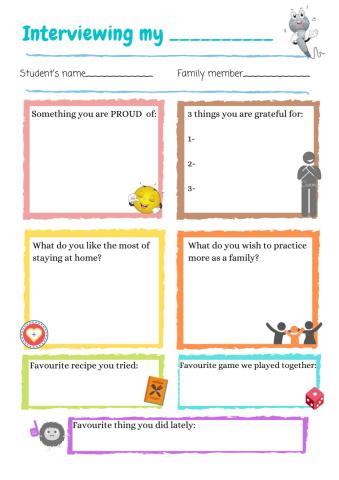 Interviewing a family member