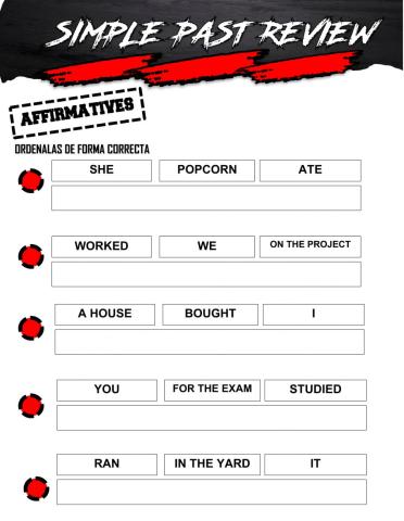 Simple past structure