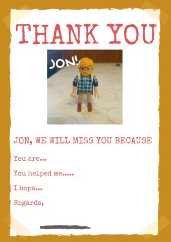 Thank you JON!!