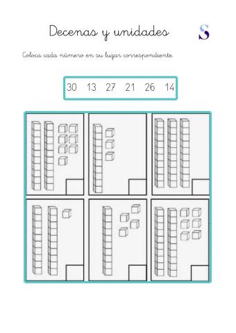 Decenas y unidades I