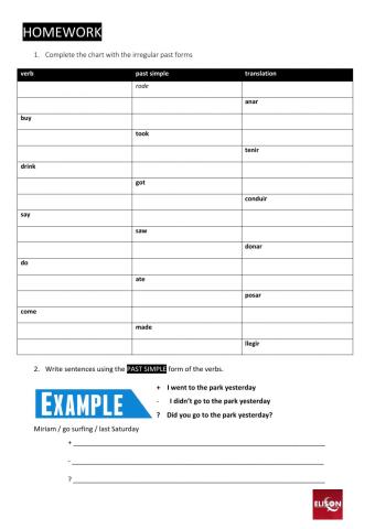 COL1 - tense revision hw