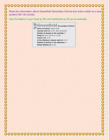 A letter  to a new student