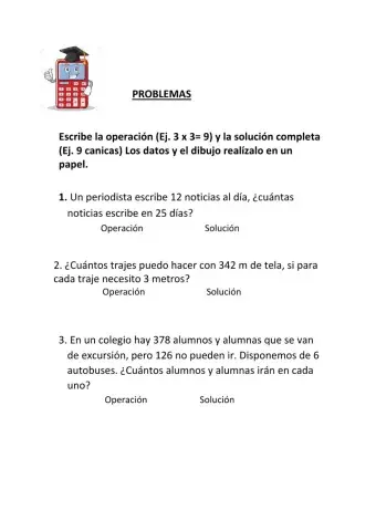 Problemas matemáticas