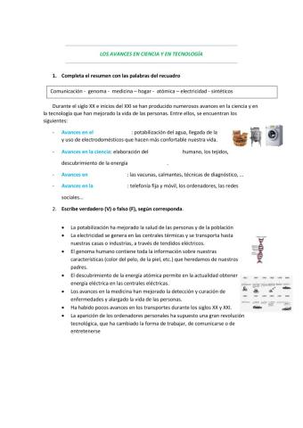 Los avances en ciencia y en tecnología