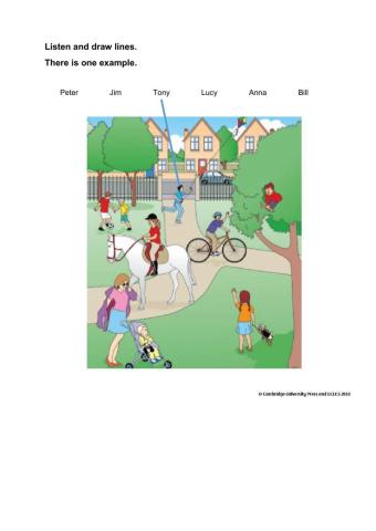 Listen and draw lines