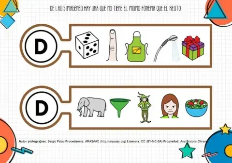 Conciencia fonológica - fonema d