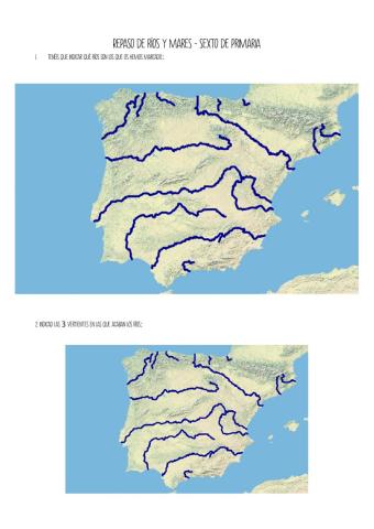 Ríos y vertientes de España