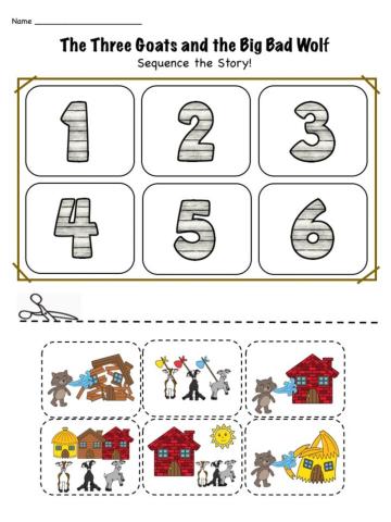 The Three Goats and the Big Bad Wolf