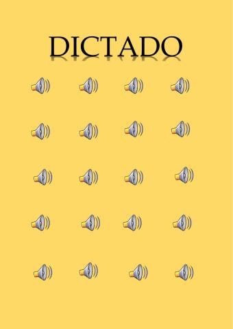 Dictado palabras
