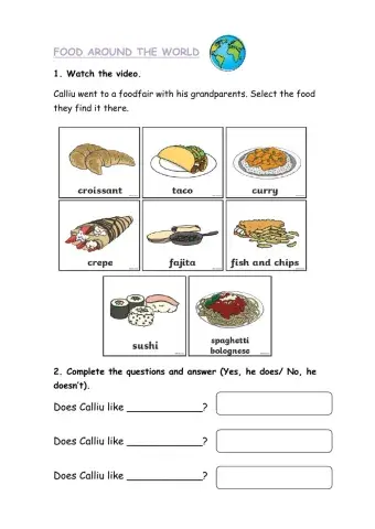 Food around the world