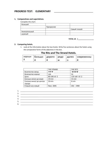 Test Elementary Level