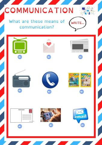 Write means of communication