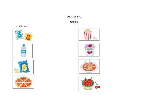 Voca Unit 5 and Unit 6