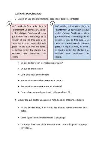 SIGNES DE PUNTUACIÓ (I)