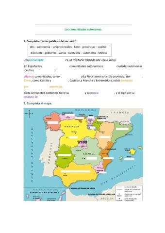Las comunidades autónomas