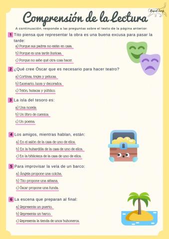 Preguntas comprensión teatro