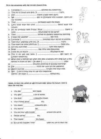 Future tenses exercises