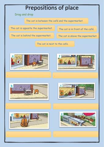 Prepositions of place
