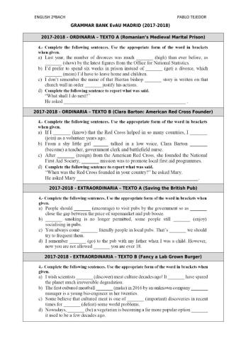 EvAU Grammar Bank 2017-2018
