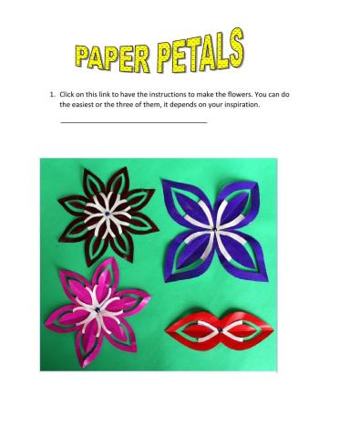 Paper petals