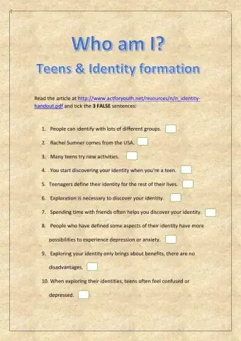 Teens and Identity Formation