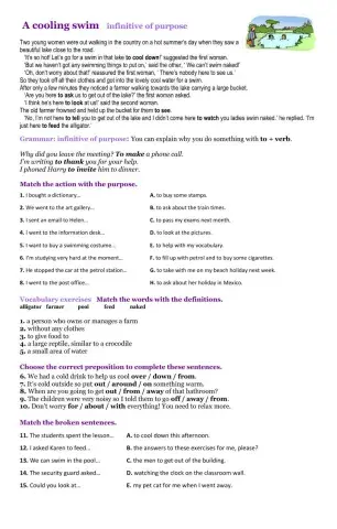 Infinitive of purpose