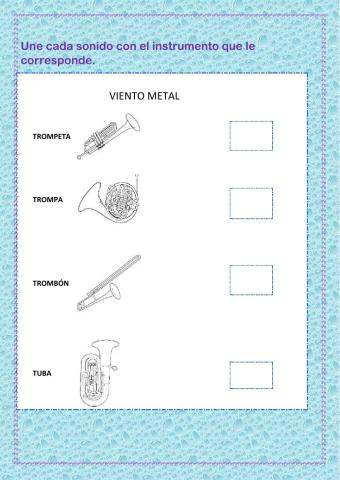 discriminación auditiva instrumentos viento 