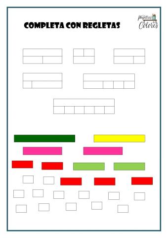 Trabajamos las equivalencias con regletas