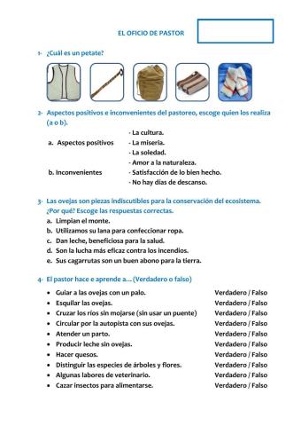 El oficio de pastor