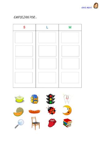 Letras l m s: ficha 3