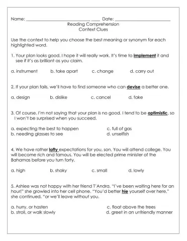 Context Clues