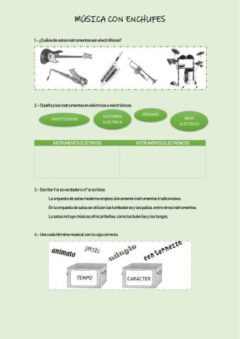 Música con enchufes