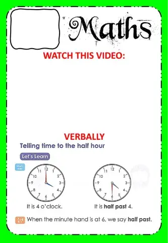 Time to the Half an Hour