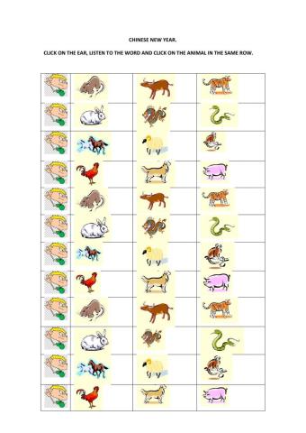 Chinese New Year listening activity