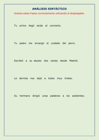 Análisis sintáctico