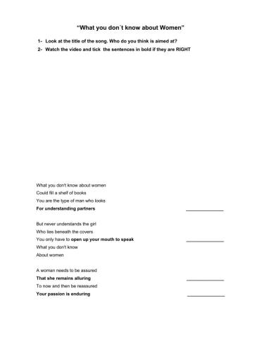 What you don-t know about women