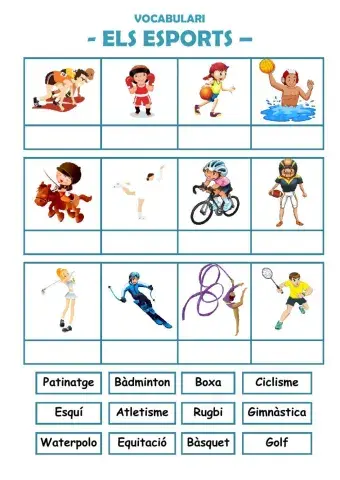 Vocabulari ELS ESPORTS